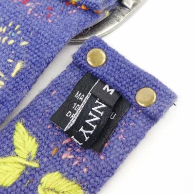 Jenny Krauss Flowers and Sprigs Embroidered Wool Belt Handmade in Peru S M L