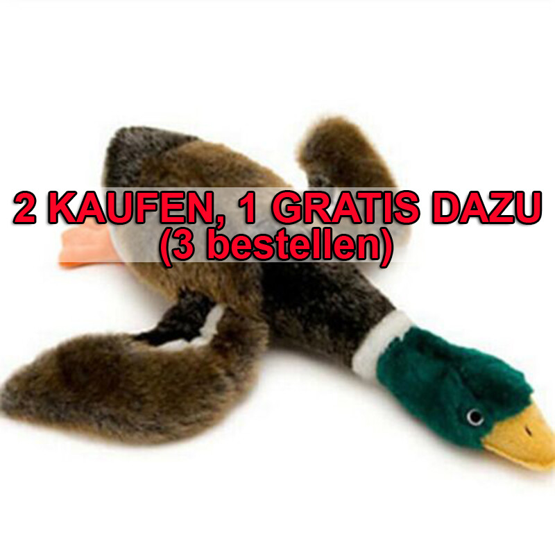 Hundespielzeug Plüsche Ente Quietscher Plüschtier Kuscheltier für Welpe Puppy DE