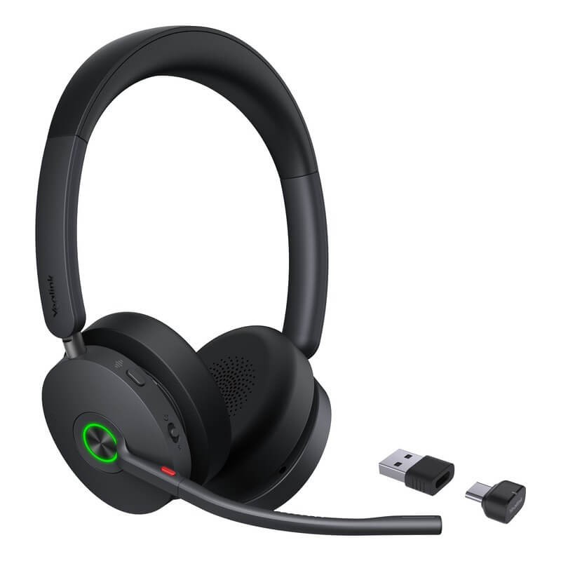 Yealink BH74 UC Stereo ANC Bluetooth Headset + BT51 USB-C Dongle + USB-A Adapter