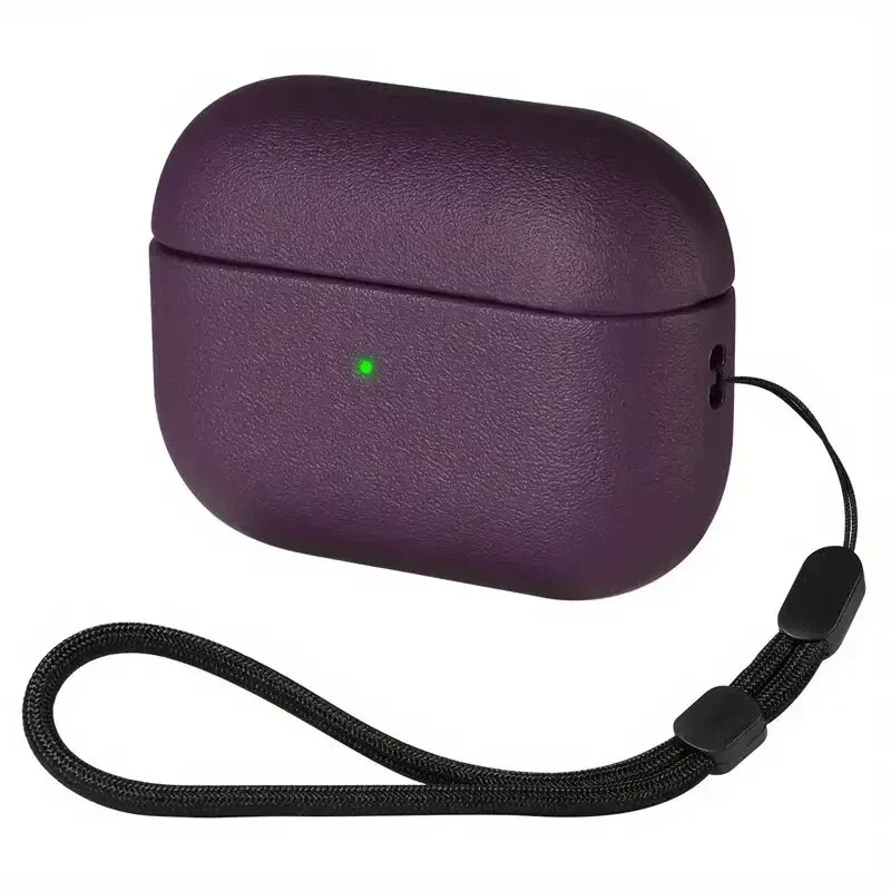 Luxus Leder Style AirPods Pro Case Hülle Cover Schutzhülle Air Pods Lila Loop