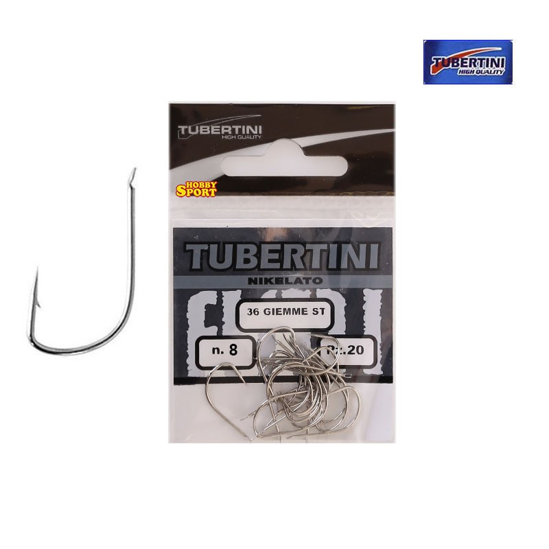AMI TUBERTINI SERIE 56 GIEMME SIZE 8 NICHELATO STORTO  2 BUSTE da 12 PZ