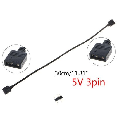RGB Splitter Cable 5V 3 Pin Adapter Cable CPU Fan Splitter Extension Power Cable
