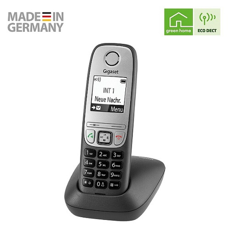 Gigaset Comfort schnurloses Telefon DECT Anthrazit-grau mit Freisprechfunktion