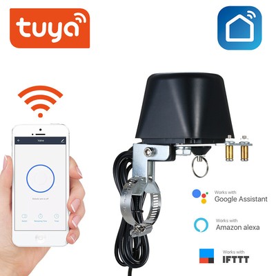 Tuya Wifi/Zigbee Smart Valve Controller For Water Gas Pipeline Auto Shut ON Off