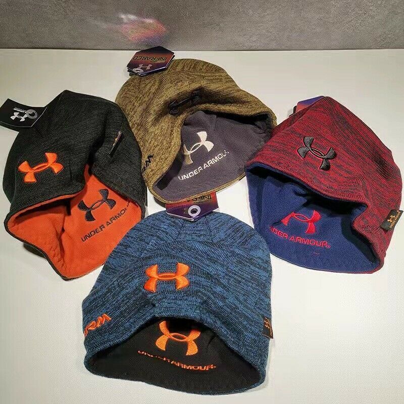 HOT Under Armour Reversible Beanie Winter Hat Knitted Hat Wa