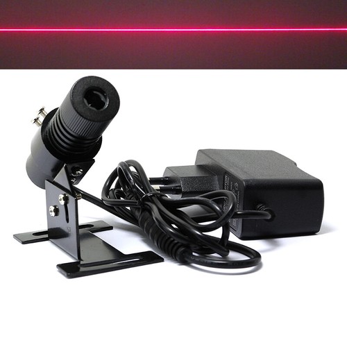 Adjusted Red Diode 650nm 100mw Laser Line Module 22x70mm w EU Adapter & Heatsink