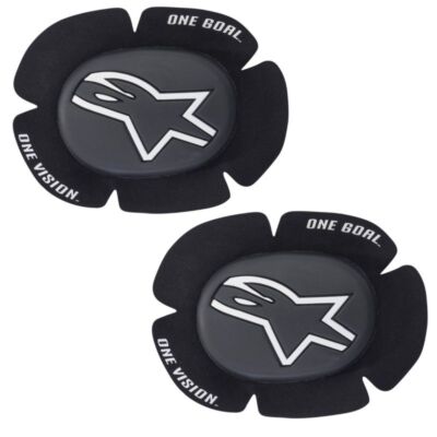 Alpinestars GP Sport Evo Knee Sliders Replacements Black/White - Pair