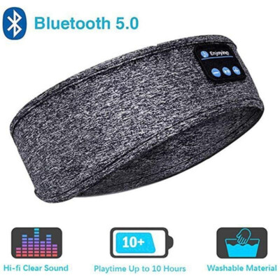 Waterproof Bluetooth 5.0 Earbuds  Sleep Wireless Headphones Headband Headsets US
