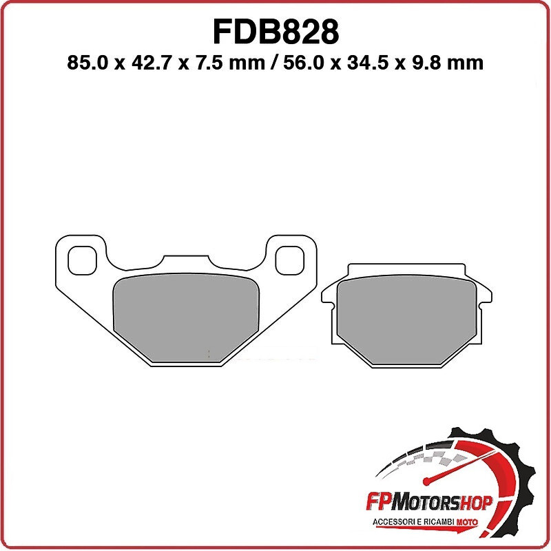 PASTIGLIE FRENI PER MOTO FDB828P APRILIA MX 125 04>06 PEGASO 650 90>00 BETA M4