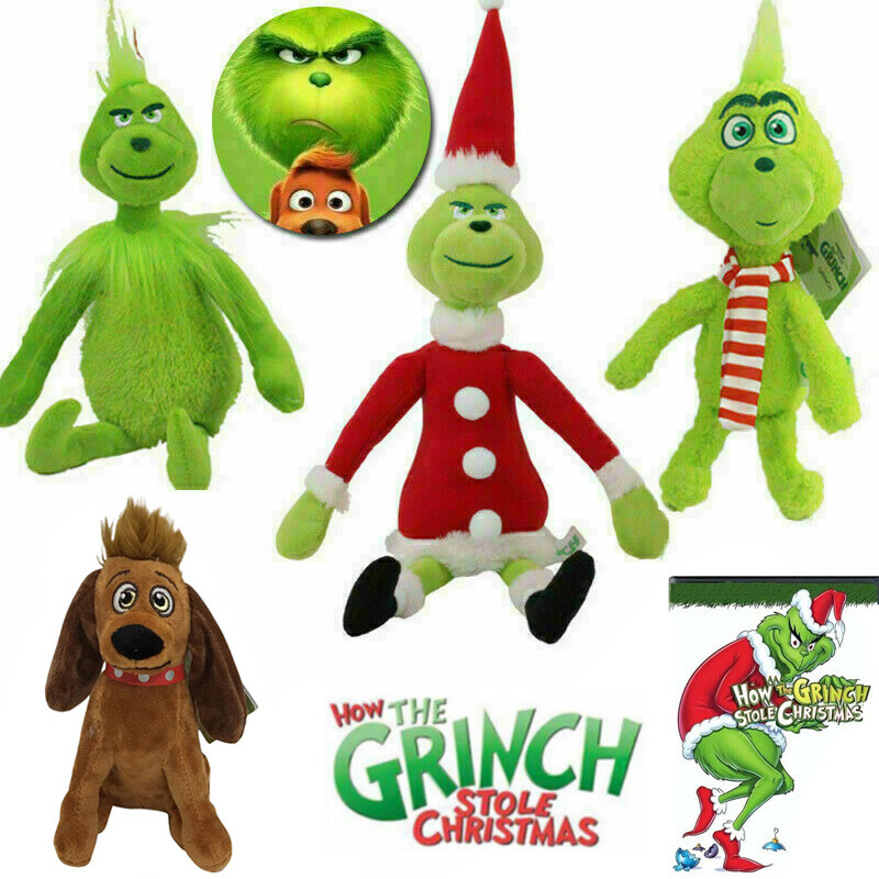New Hot Rare Christmas Grinch Plush Doll Soft Toy Stuffed Teddy Kid