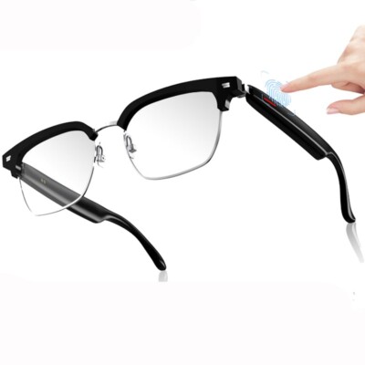 Smart Glasses Bluetooth-Audio Glasses Anti Blue-Light Stereo Music Call Headset