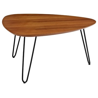Walker Edison Wood Coffee Table in Walnut