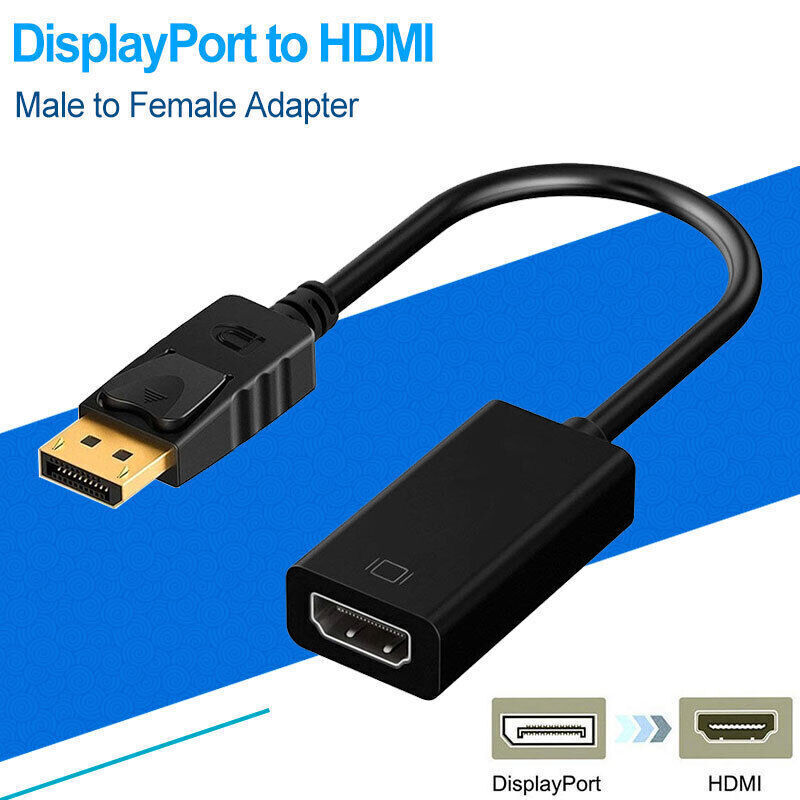 Display Port to HDMI Male Female Adapter Converter Cable Display Port DP to HDMI