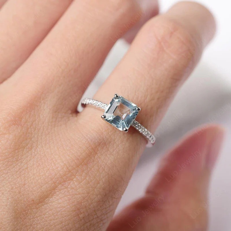 【TATIANA】(Silver925) Fancy Emerald Cut Ring 指輪 リング TATIANA】(Silver925) Fancy Emerald Cut Ring 指輪 リング