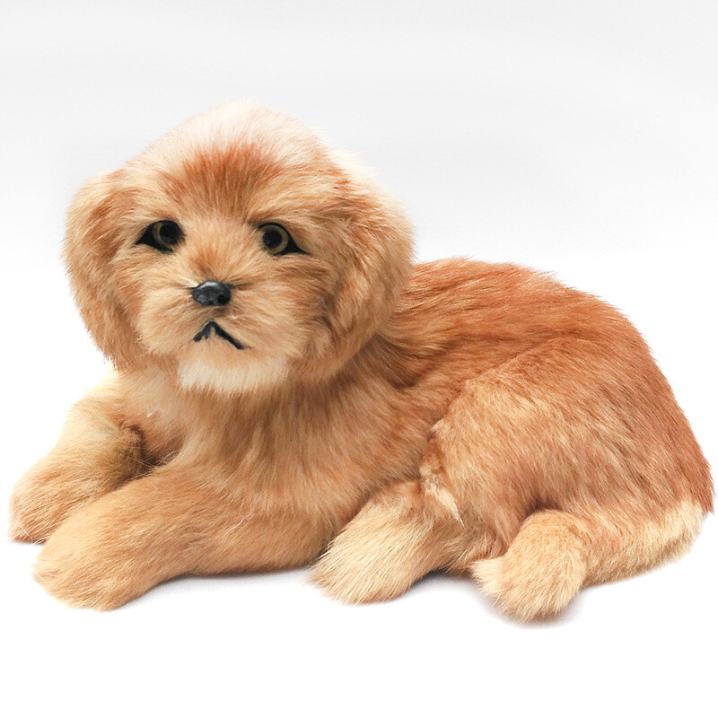 Realistic Simulation Golden Retriever Dog Plush Toy Stuffed Animal Puppy Doll | eBay