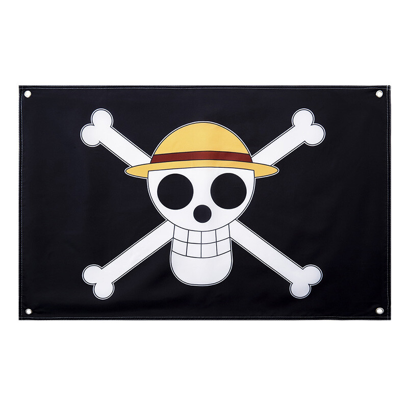60 90cm One Piece Luffy S Straw Hat Pirate Flag Home Wall Bar Decoration Plsei Animation Art Characters Japanese Anime