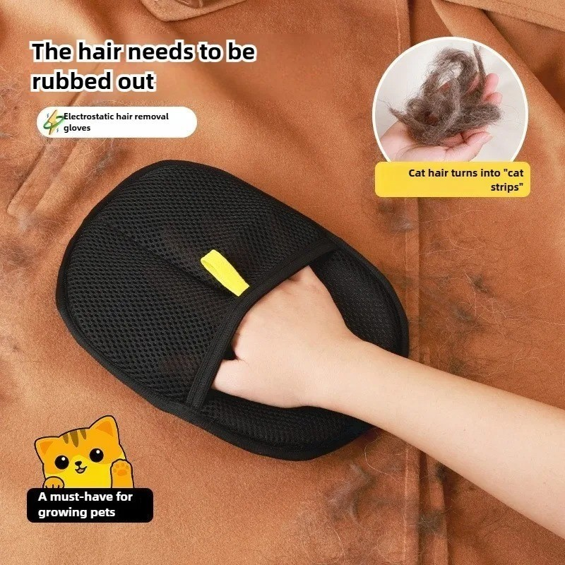 Pet Grooming Gloves Static Dedusting Brush Pet Hair Remover Brush Removing