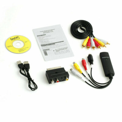 VHS VCR to Digital Converter USB 2.0 Video Capture Card for XP Vista Win 7/8/10