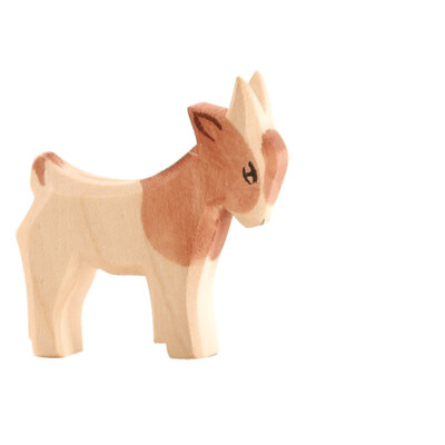 Zicklein stehend - Ostheimer 11715 Holzfigur Ziege auch für Krippe Krippenfigur