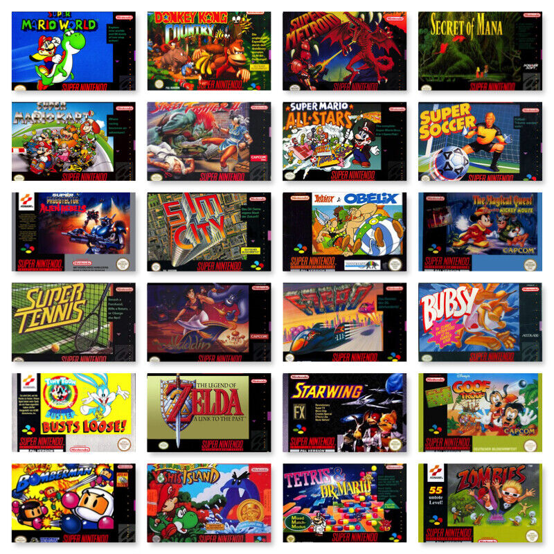 SNES / Super Nintendo Spiele-Wahl 🕹 Jump N Run 🎮 Action 🚨 Rollenspiele 🎭