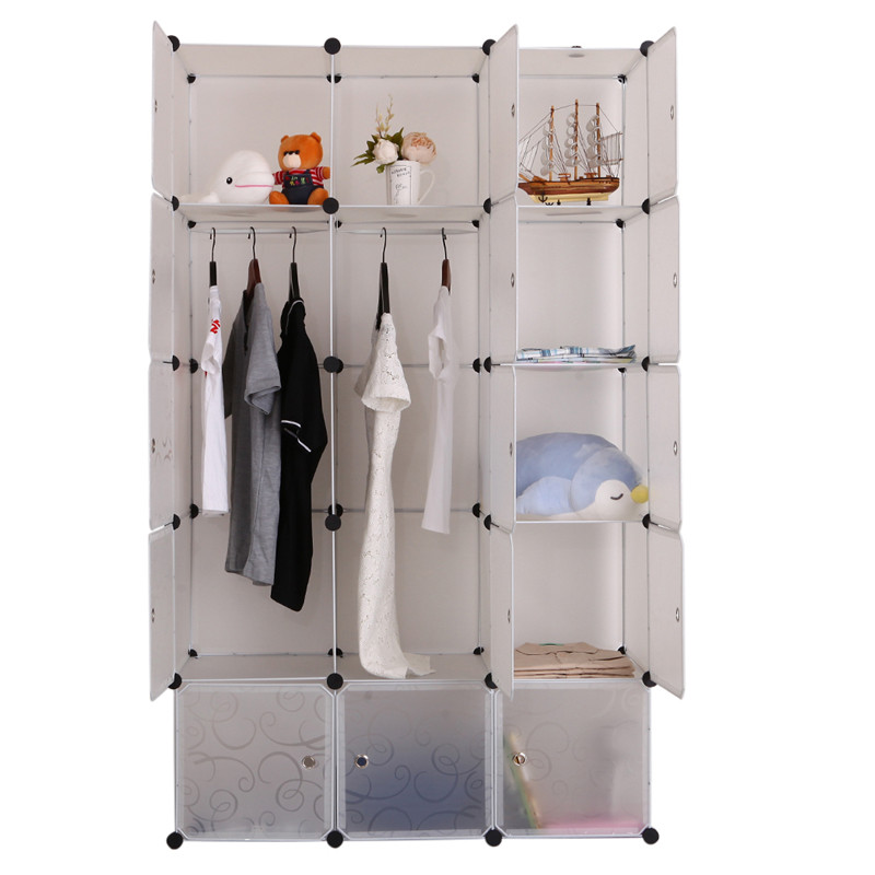 Diy 15 Cube Storage Cupboard Cabinet Wardrobe Rack Toy Book