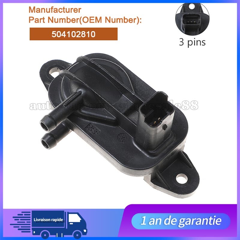 Capteur De Pression Des Gaz D'Ã©Chappement 504102810 Pour Fiat Ducato Peugeot 307