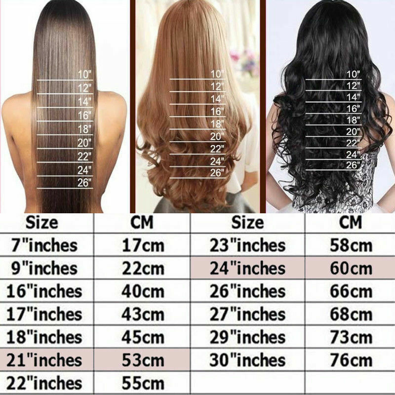 Hair Inches Chart