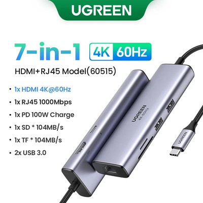 100W Adapter For Macbook iPad Pro Air M2 M1 Sumsang PC Accessories USB 3.0 HUB