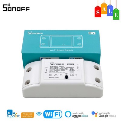 SONOFF Basic R2 WiFi Smart Switch via eWeLink APP Timer Remote Control Smart Hom