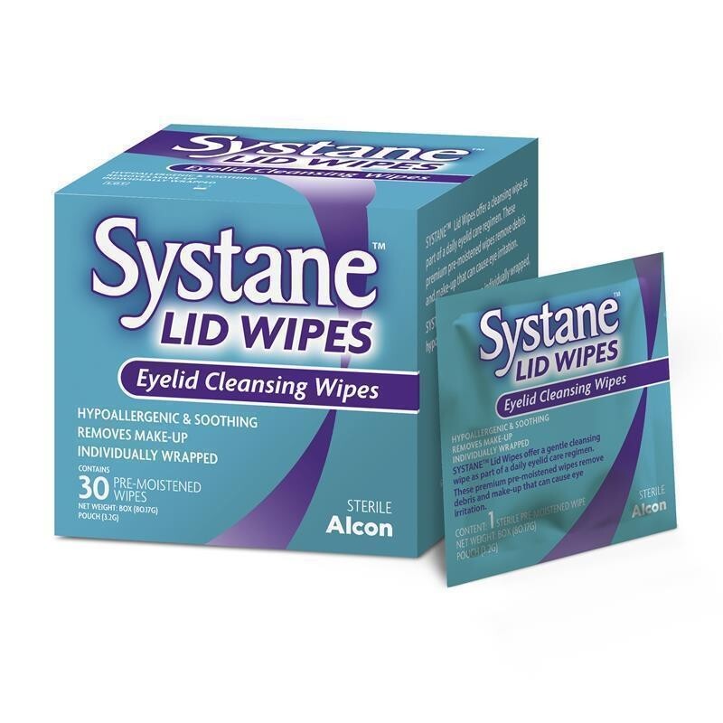 Systane Lid Wipes 30 X 3 Pack Sterile Eyelid Cleansing Soothing 90 eye Lid Wipes