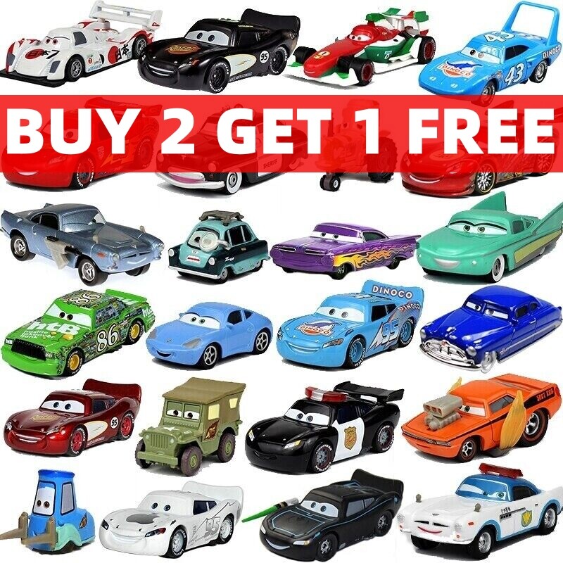 Disney Pixar Cars McQueen Mater Francesco 1:55 Alloy Model Toy Cars Xmas Gifts