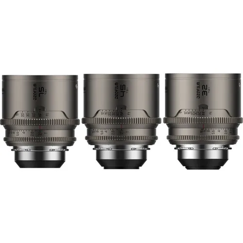 . Arcana Anamorphic Prime 3-Lens Kit (ARRI PL, Titanium) Neutral Flare, Dramatic