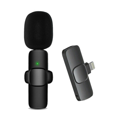 Lavalier Microphone Wireless Audio Video Recording Mini Mic For Android/iPhone