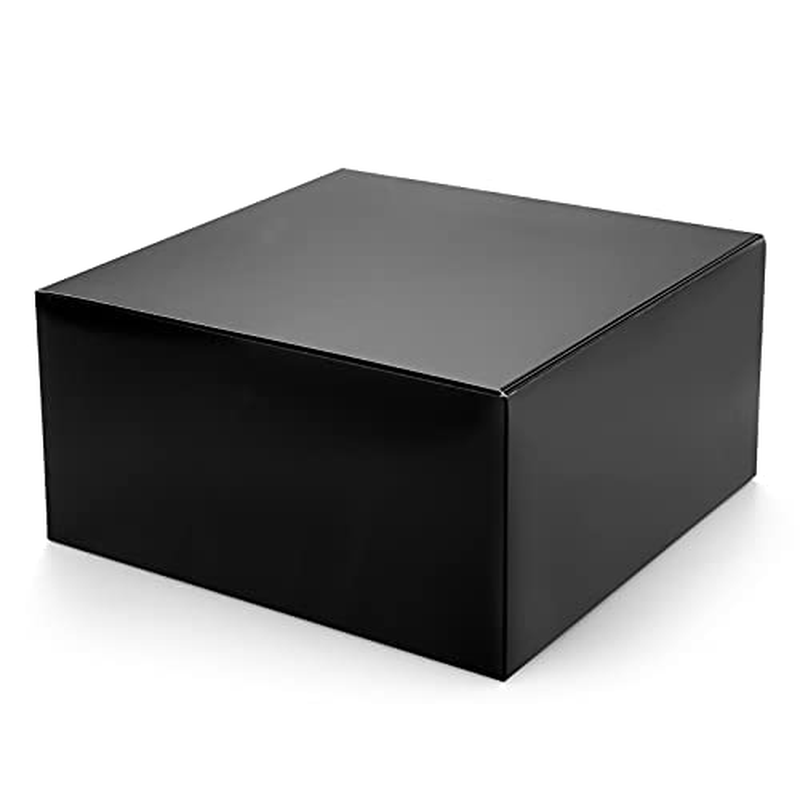 MESHA 8X8X4 Black Small Gift Boxes with Lids for Presents,10Pcs Bridesmaid Propo