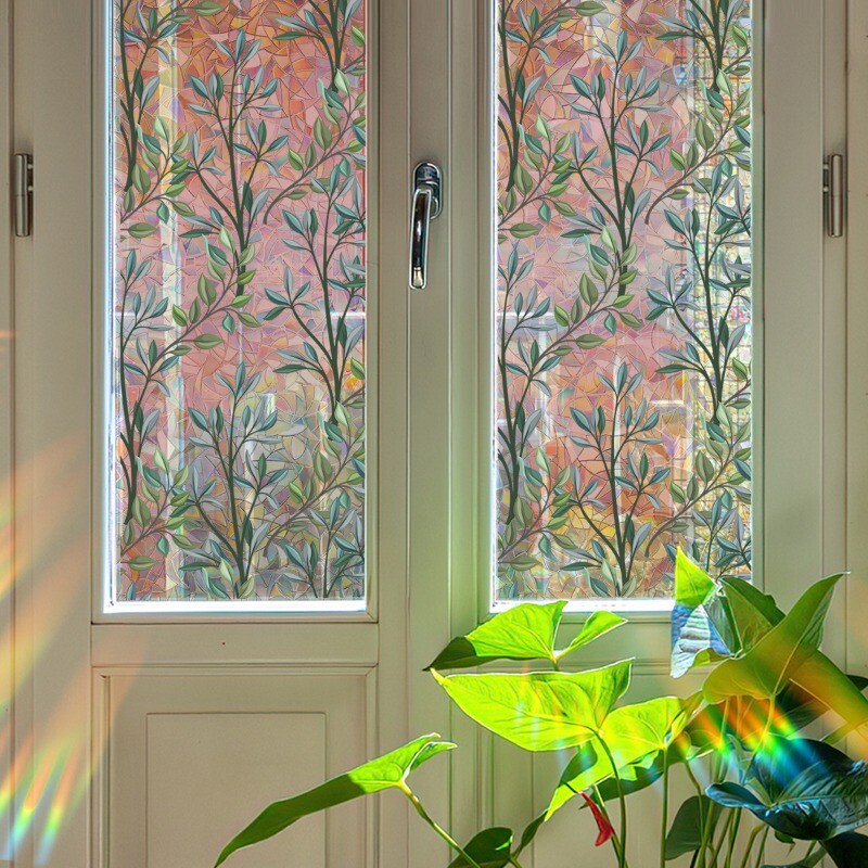 40X100cm 3D Windows Static Stickers Clings Electrostatic Glass Decals Home Decor
