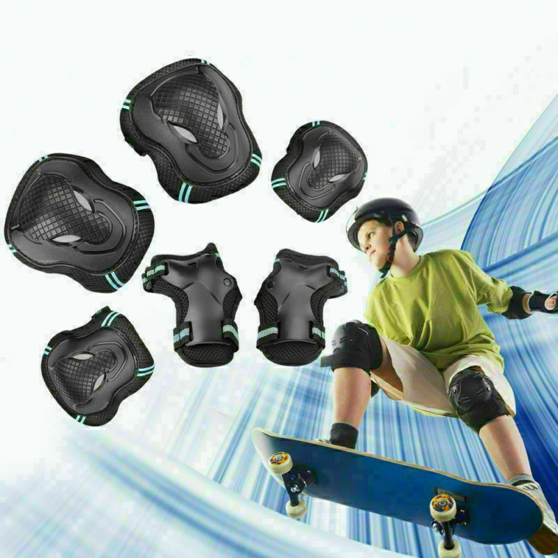 Adult Wrist Elbow Knee Pads Skateboard Roller Skate Bike Protective Gear Guard