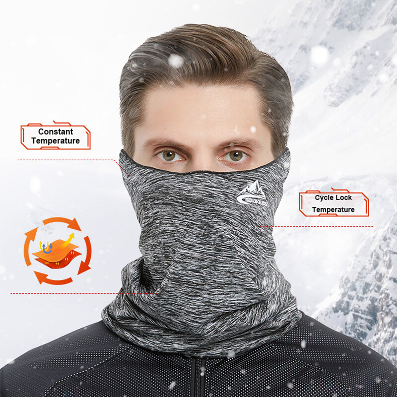 Winter Warmer Neck Gaiter Balaclava Men Scarves Face Mask Bandana Head Cover