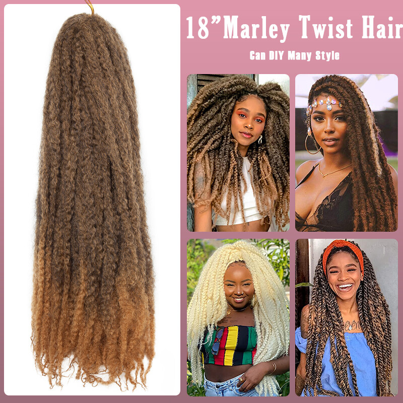 Cool Lady Afro Kinky Bulk Hair Marley Twist Crochet Braid Effortless Braiding
