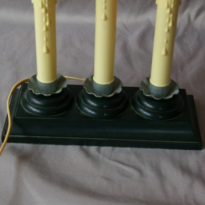 Window Bubble Light Candle Christmas Electric Vintage Plastic Blow Mold Works