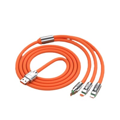 3in1 Fast Charging Cable Cell Phone Charger Cord For iPhone Type C Micro USB lot