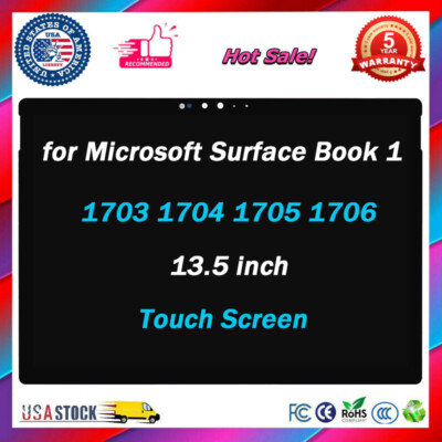 For Microsoft Surface Book 1 13.5 1703 1704 LCD Display Screen Full Replacement