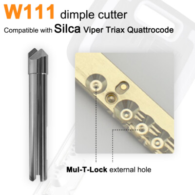 W111 Compatible With Silca Viper Triax Quattrocode Dimple Cutter for Mul-T-Lock