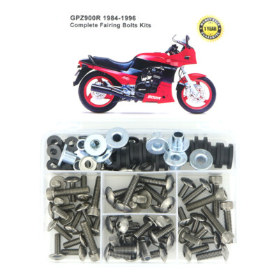 Complete Fairing Bodywork Bolts Kit Fit For Kawasaki GPz900R 1984-1996 Titanium