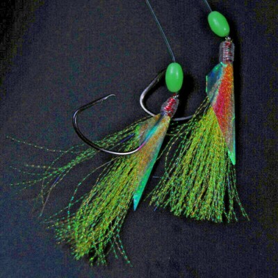 Dual 5/0 Octopus Hi/Lo Drop Rig,  2 cod, pollock, haddock, sea bass, drop rigs