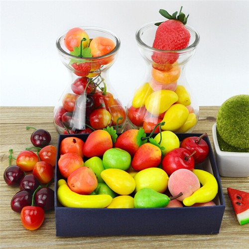 20pcs Simulation Mini Small Fake Fruits Vegetables Model