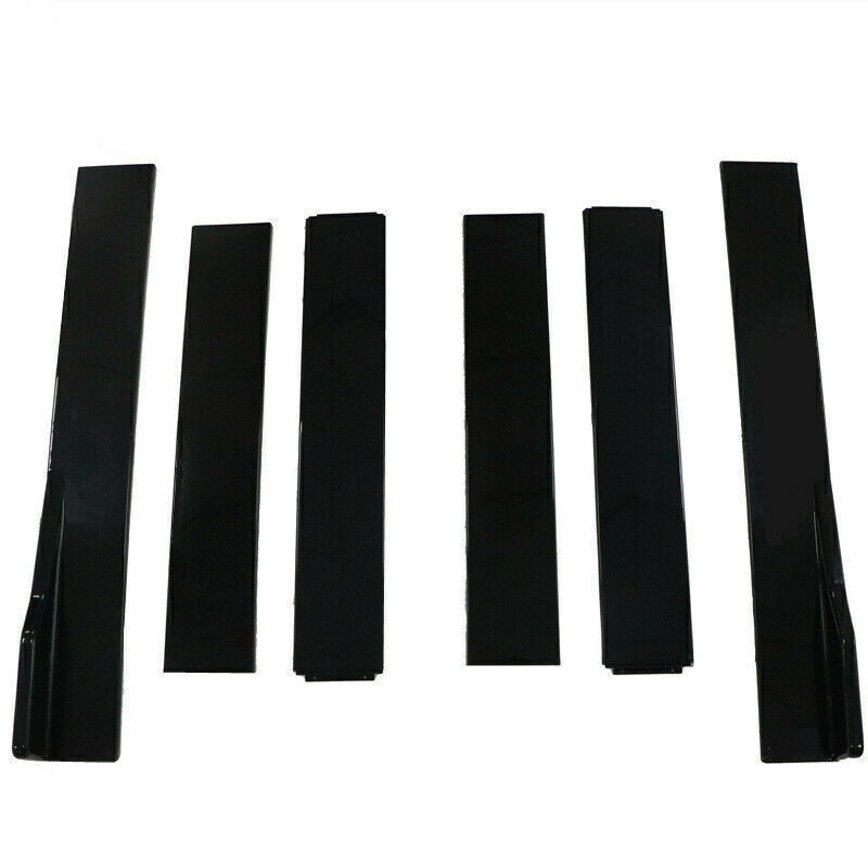 For Honda Accord 2018 2019 2021 Side Skirt Extension Lip Splitter Gloss Black