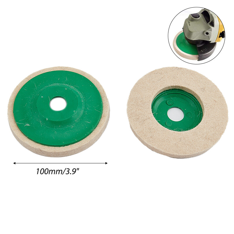 1Pc Wool Polishing Wheel Buffing Pads 100&times;8mm Disc for Metal Glass Ceramics ToRQ