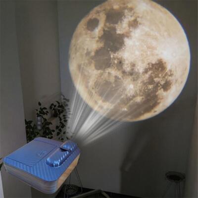 Mini Moon Galaxy Projection Lamp Creative Atmosphere Night Light Ground Projec