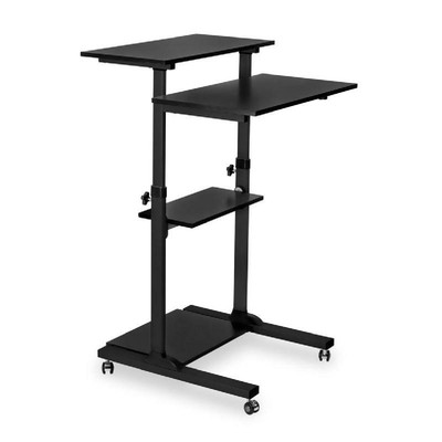 MOUNT-IT MI-7940B Adjustable Rolling Computer Desk NEW