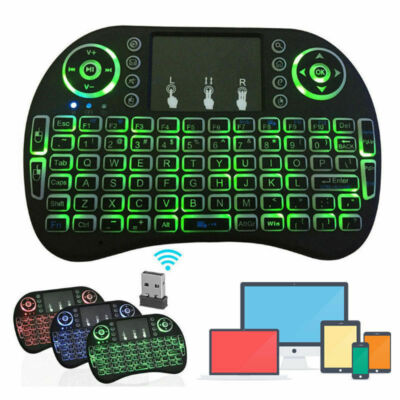 US Mini i8 Wireless Keyboard 2.4G with Touchpad for PC BACK LIGHT Kodi Media Box